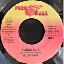 Bushman (3) Found Out USED VINYL 7INCH 45 RPM