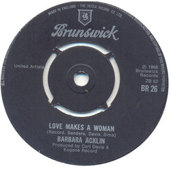 Barbara Acklin Love Makes A Woman / Am I The Same Girl (Soulful Strut) USED VINYL 7INCH 45 RPM SINGLE STEREO