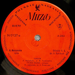 Barbara MuszyDska / Orkiestra Polskiego Radia Fiakier USED VINYL 7INCH 45 RPM EP MONO