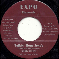 Bobby Jones (7) / Joe Hunter Talkin' 'Bout Jone's USED VINYL 7INCH 45 RPM SINGLE
