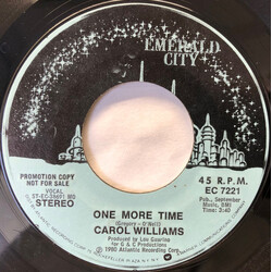 Carol Williams One More Time USED VINYL 7INCH 45 RPM SINGLE PROMO STEREO MONO