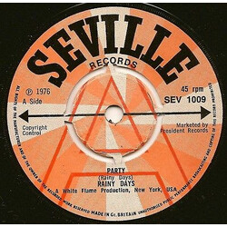 Rainy Days Party USED VINYL 7INCH 45 RPM PROMO