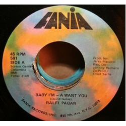 Ralfi Pagan Baby I'm - A Want You / Look At Her USED VINYL 7INCH 45 RPM SINGLE