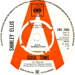 Shirley Ellis Soul Time USED VINYL 7INCH 45 RPM PROMO REISSUE