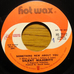 Silent Majority (4) Something New About You USED VINYL 7INCH SINGLE PROMO STYRENE