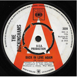 The Buckinghams Back In Love Again USED VINYL 7INCH 45 RPM SINGLE PROMO