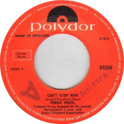 The Ferris Wheel Can't Stop Now USED VINYL 7INCH 45 RPM PROMO