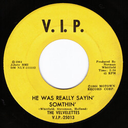 The Velvelettes He Was Really Sayin' Somthin' USED VINYL 7INCH 45 RPM SINGLE MISPRINT