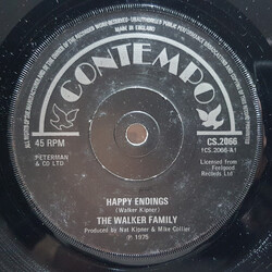 Walker Family (2) Happy Endings USED VINYL 7INCH 45 RPM