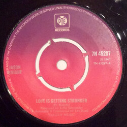 Jason Knight Love Is Getting Stronger / Standing In My Shoes USED VINYL 7INCH 45 RPM REISSUE