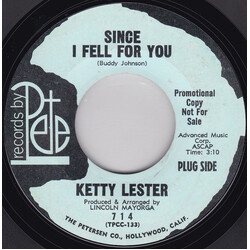 Ketty Lester Since I Fell For You / Show Me USED VINYL 7INCH 45 RPM SINGLE PROMO