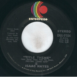 Isaac Hayes Title Theme USED VINYL 7INCH 45 RPM
