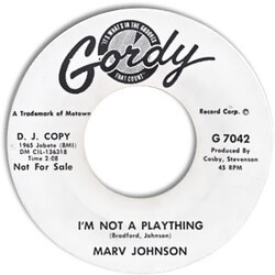 Marv Johnson Why Do You Want To Let Me Go / I'm Not A Plaything USED VINYL 7INCH SINGLE 45 RPM PROMO
