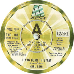 Carl Bean I Was Born This Way USED VINYL 7INCH PROMO