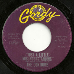 The Contours Just A Little Misunderstanding USED VINYL 7INCH 45 RPM SINGLE