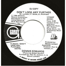 Dennis Edwards / Siedah Garrett Don't Look Any Further USED VINYL 7INCH 45 RPM SINGLE PROMO