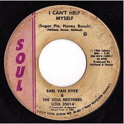 Earl Van Dyke / The Soul Brothers (17) I Can't Help Myself (Sugar Pie, Honey Bunch) / How Sweet It Is (To Be Loved By You) USED VINYL 7INCH 45 RPM SIN