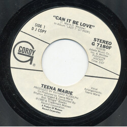 Teena Marie Can It Be Love USED VINYL 7INCH 45 RPM SINGLE PROMO STYRENE