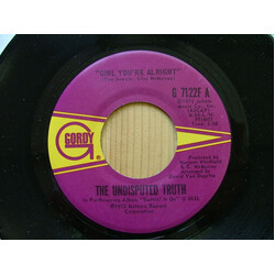 Undisputed Truth (2) Girl You're Alright USED VINYL 7INCH 45 RPM SINGLE