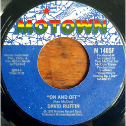 David Ruffin On And Off / Statue Of A Fool USED VINYL 7INCH 45 RPM