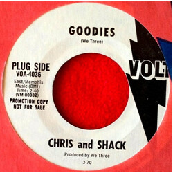 Chris & Shack Goodies / Satisfied With The Love You Give USED VINYL 7INCH PROMO