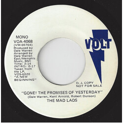 The Mad Lads Gone! The Promises Of Yesterday USED VINYL 7INCH 45 RPM PROMO STEREO MONO