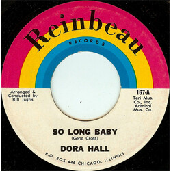 Dora Hall So Long Baby / Flowers On The Wall USED VINYL 7INCH 45 RPM