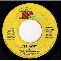 The Temprees At Last / Love ... Can Be So Wonderful USED VINYL 7INCH 45 RPM