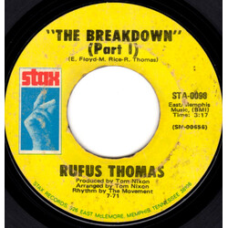 Rufus Thomas The Breakdown USED VINYL 7INCH SINGLE 45 RPM