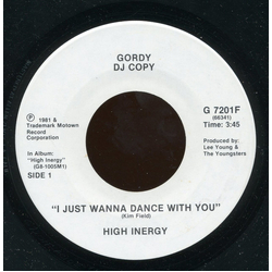High Inergy I Just Wanna Dance With You Vinyl 7" USED