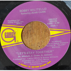 Bobby Militello / Jean Carn Let's Stay Together / Charlie's Backbeat USED VINYL 7INCH 45 RPM SINGLE