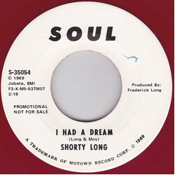 Shorty Long (2) I Had A Dream USED VINYL 7INCH SINGLE PROMO