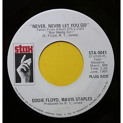 Eddie Floyd / Mavis Staples Never, Never Let You Go USED VINYL 7INCH SINGLE 45 RPM PROMO