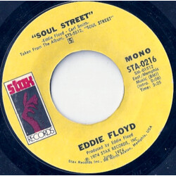 Eddie Floyd Soul Street / The Highway Man USED VINYL 7INCH 45 RPM STYRENE STEREO MONO