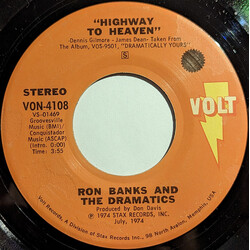 Ron Banks / The Dramatics Highway To Heaven / I Made Myself Lonely USED VINYL 7INCH 45 RPM STEREO