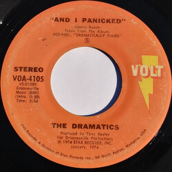 The Dramatics And I Panicked USED VINYL 7INCH 45 RPM SINGLE STEREO