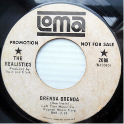 The Realistics (2) Brenda Brenda USED VINYL 7INCH 45 RPM SINGLE PROMO