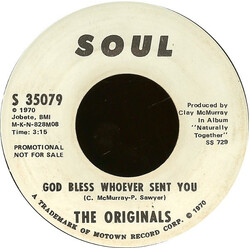 The Originals God Bless Whoever Sent You USED VINYL 7INCH 45 RPM PROMO