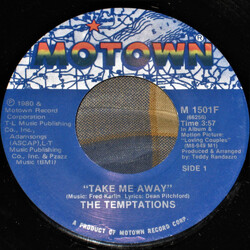 The Temptations Take Me Away USED VINYL 7INCH