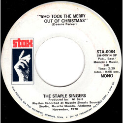 The Staple Singers Who Took The Merry Out Of Christmas USED VINYL 7INCH 45 RPM SINGLE PROMO STEREO MONO