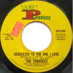 The Temprees Dedicated To The One I Love / I Love You, You Love Me USED VINYL 7INCH 45 RPM SINGLE STYRENE