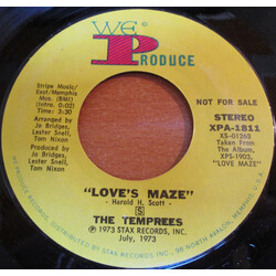 The Temprees Love's Maze USED VINYL 7INCH 45 RPM PROMO
