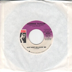 Johnnie Taylor Just Keep On Lovin' Me USED VINYL 7INCH 45 RPM PROMO MONO