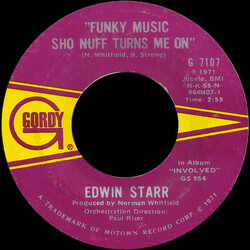 Edwin Starr Funky Music Sho Nuff Turns Me On / Cloud Nine USED VINYL 7INCH 45 RPM SINGLE
