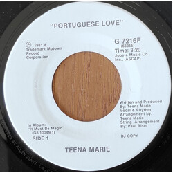 Teena Marie Portuguese Love USED VINYL 7INCH SINGLE PROMO