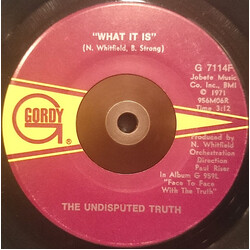 Undisputed Truth (2) What It Is / California Soul USED VINYL 7INCH 45 RPM SINGLE