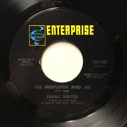 Isaac Hayes The Mistletoe And Me / Winter Snow USED VINYL 7INCH 45 RPM PROMO STYRENE