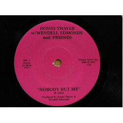 Donni Thayer Band Nobody But Me USED VINYL 7INCH 45 RPM SINGLE STEREO