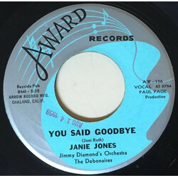 Janie Jones (4) / Jimmy Diamond And His Orchestra / The Debonaires You Said Goodbye / When Summer Love Has Gone USED VINYL 7INCH 45 RPM