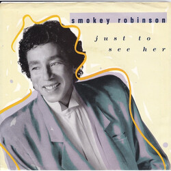 Smokey Robinson Just To See Her USED VINYL 7INCH 45 RPM SINGLE PROMO
